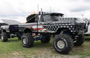 Americana Themed Truck Display