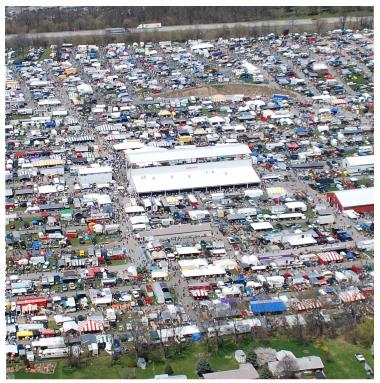 Carlisle Fairgrounds Swap Crowd