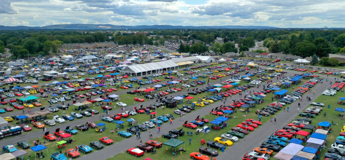 Corvettes at Carlisle show field